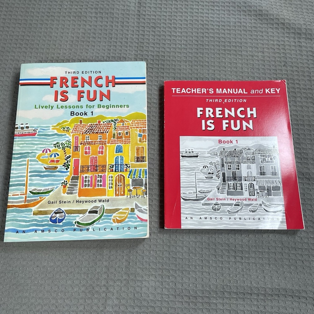 Amsco French Is Fun Workbook And Teacher Guide Set Of 2 Third Edition